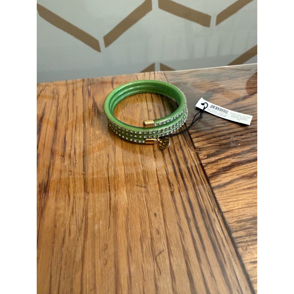 Marc Jacobs Bangle Bracelet Womens 1SZ Green Crystal Wrap M5131109